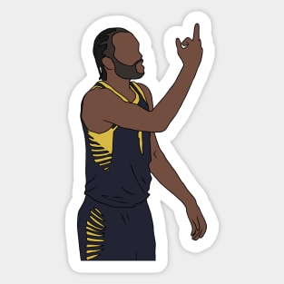 TJ Warren Middle Finger Sticker